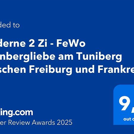 Moderne 2 Zi - Fewo Weinbergliebe Am Tuniberg Zwischen Freiburg Und Frankreich Merdingen Esterno foto